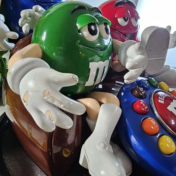 M&Ms アニメ おしゃべりキャラクター 電話 Vintage M&M's Animated Talking Character Desktop Telephone